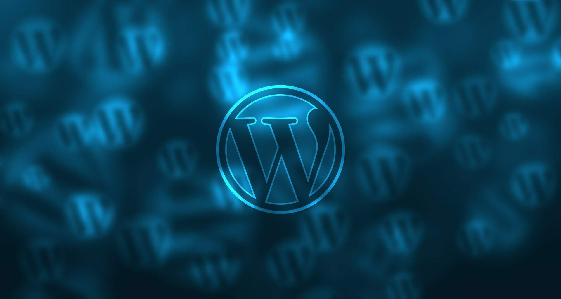 WordPress Blue Background